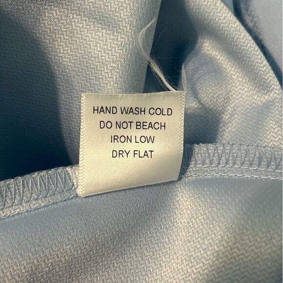 Honey Chelsea Textured Lace Top Dress Light Blue Size XS - Picture 8 of 8